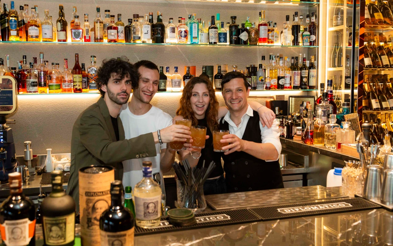 I barmanager dei 4 locali. Lorenzo-Di-Cola-Andrea-Malcangio-Anna-Garruti-Cosimo-Nucera