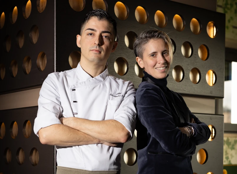 Alessandro Fiacco e Federica Geirola, chef e bar manager del Singer Palace Hotel