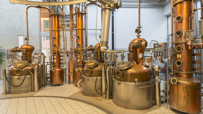 Impianto di distillazione grappa