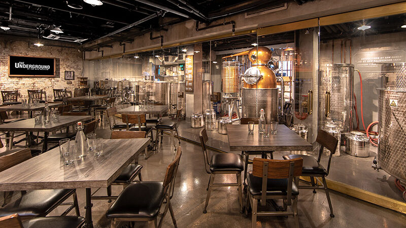 The Underground nel Mob Museum Distillery Las Vegas