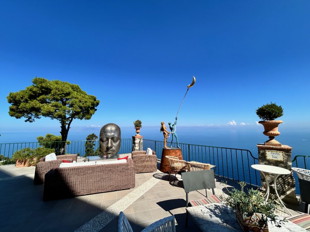 Panorama dalla terrazza dell'Hotel Caesar Augustus