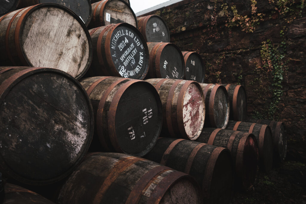 Barili nella distilleria Springbank di Campbeltown - credits Springbank scozia distillery