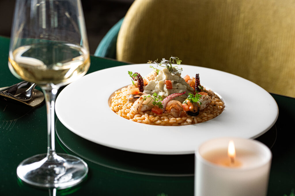 Settimo roma Sofitel hotel risotto agli scampi